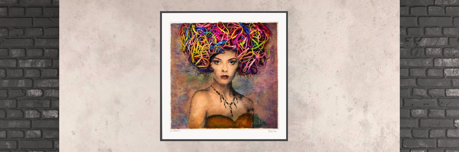 Candy Girl No.1 by Martin Osner, framed on a wall