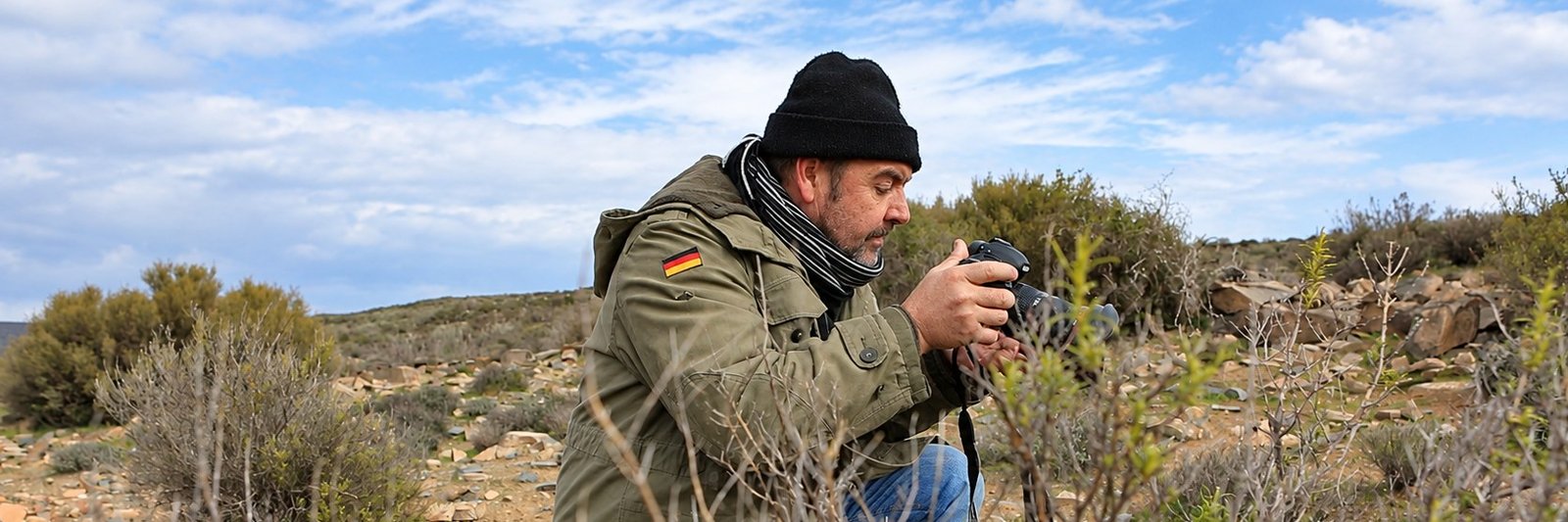 Martin Osner at work with a camera