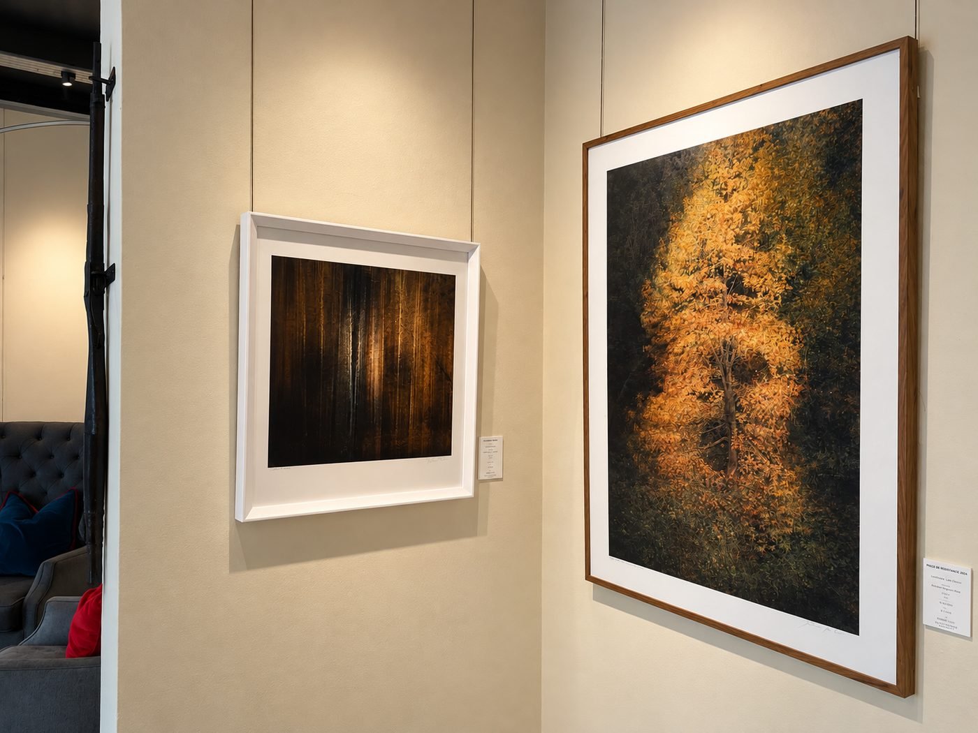 Autumn Pattern and Pièce de Résistance No.8 on exhibition at Bloupunt Winery