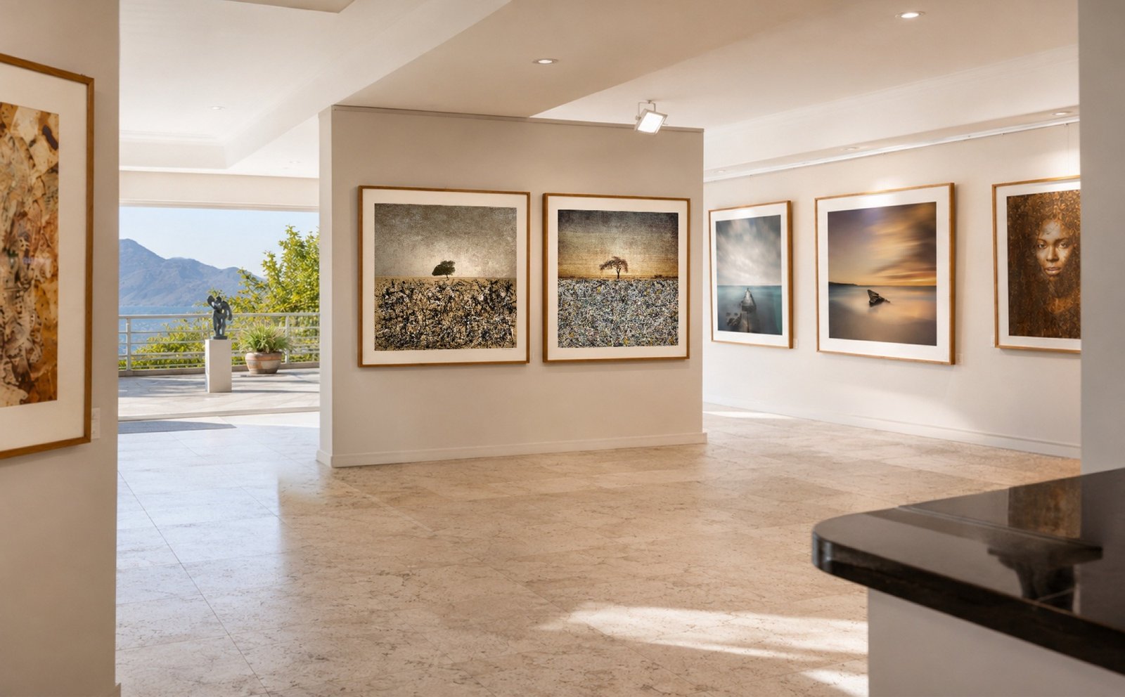 Martin Osner's collections on the walls of Osner Gallery in Hout Bay