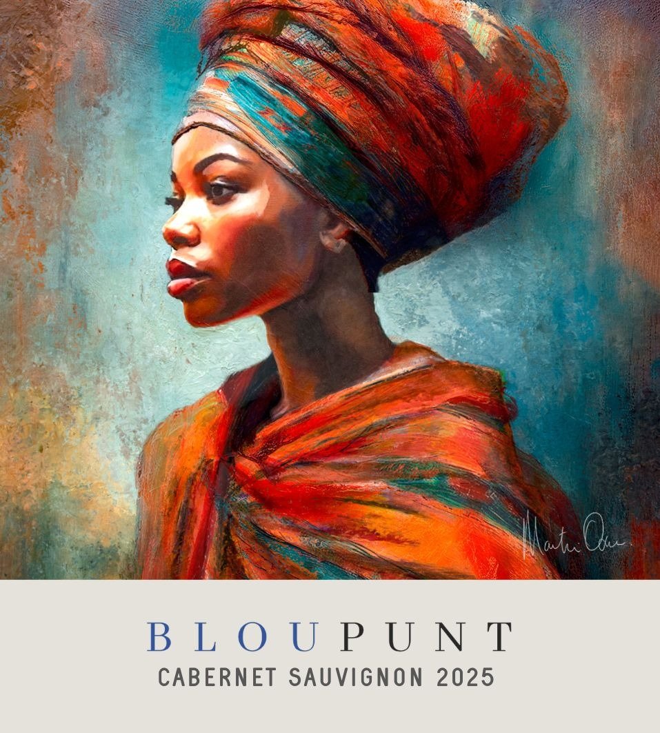 Thandiwe, the label artwork on Bloupunt Cabernet Sauvignon 2025
