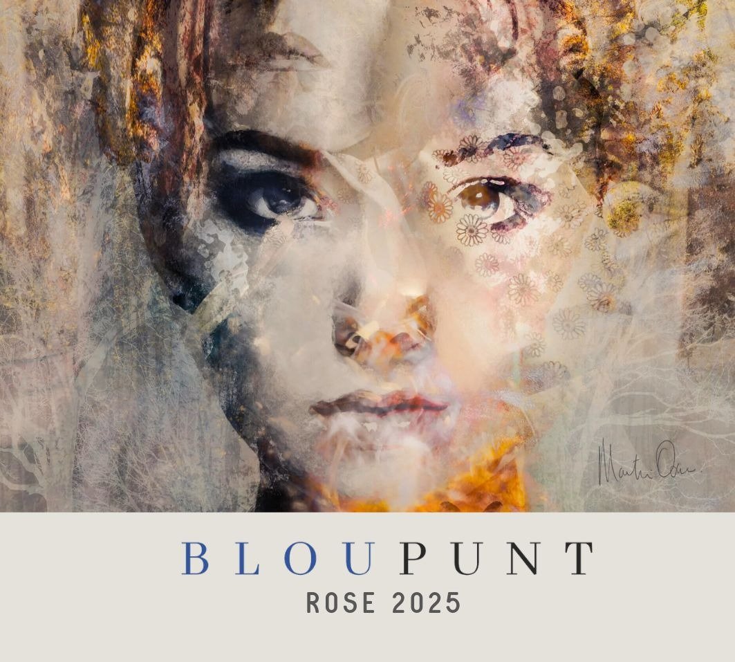 Reminiscence No.1, the label artwork on Bloupunt Rosé 2025